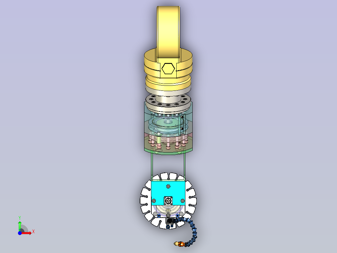 末端执行器模型前视图