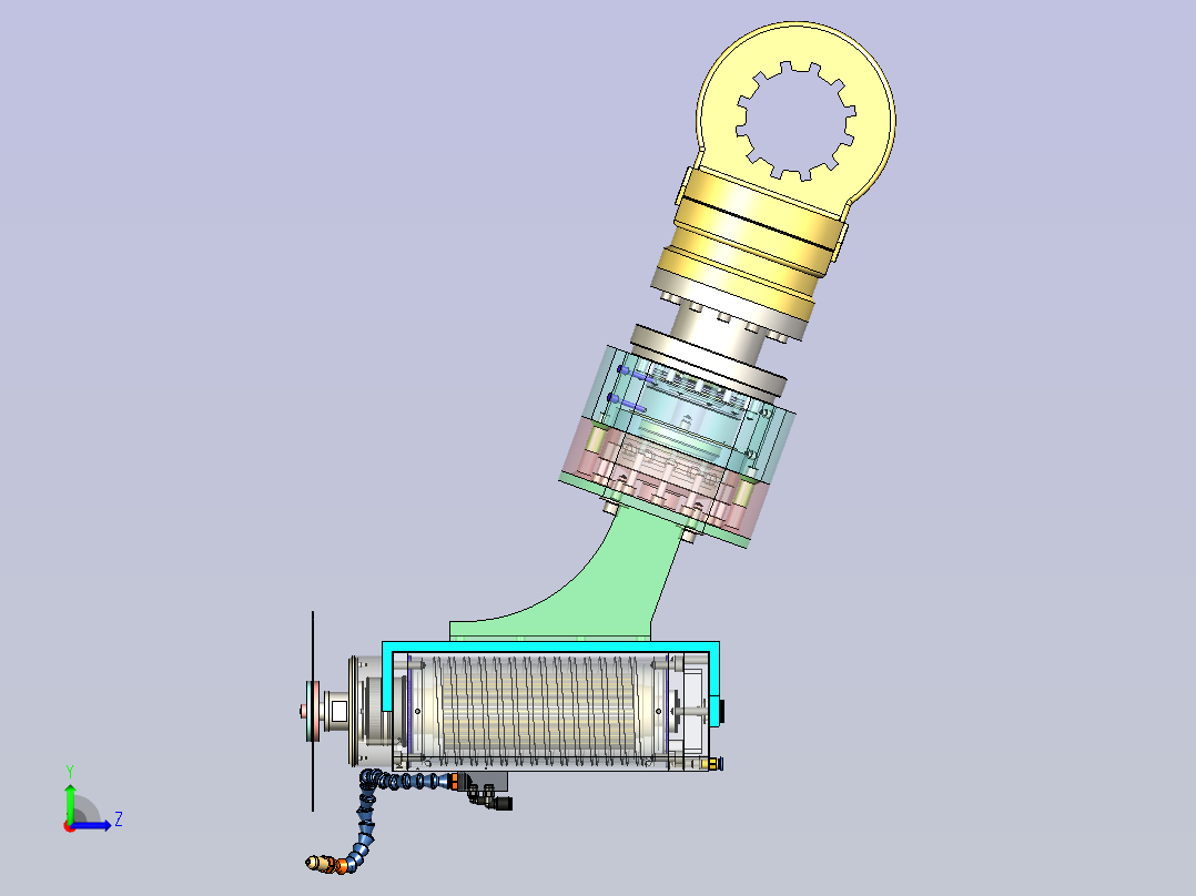 末端执行器模型左视图