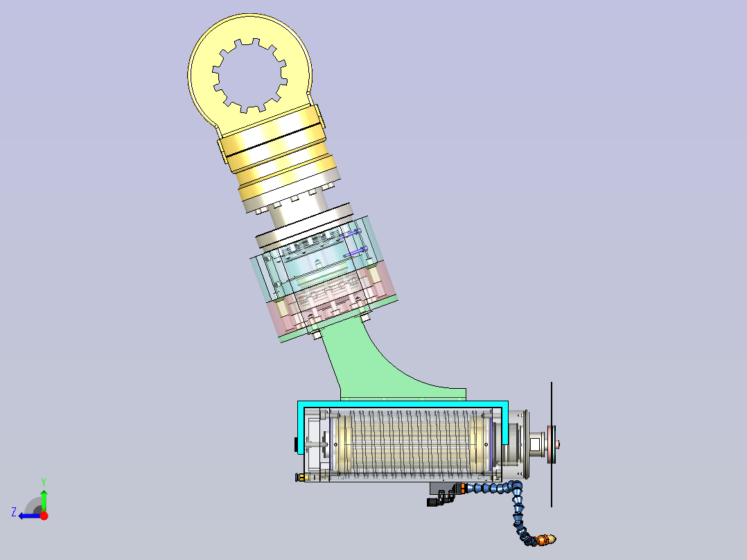 末端执行器模型右视图