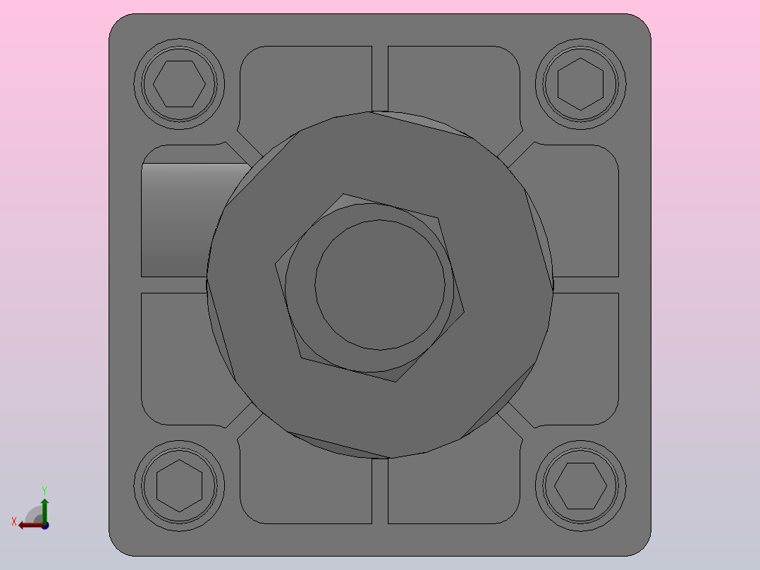 SUJ双轴复动行程可调型气缸SUJ40×350-30---CS1U后视图