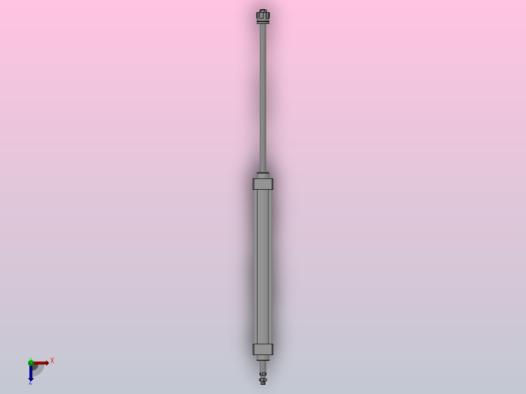 SUJ双轴复动行程可调型气缸SUJ40×350-30---CS1U俯视图