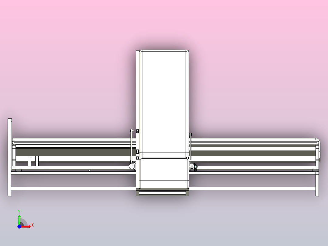 折叠座椅床前视图