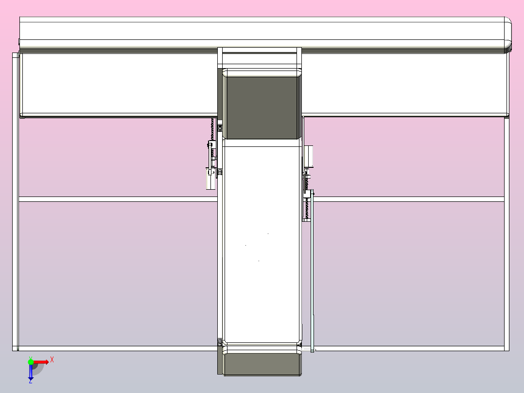 折叠座椅床俯视图