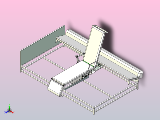折叠座椅床正等轴测缩略图