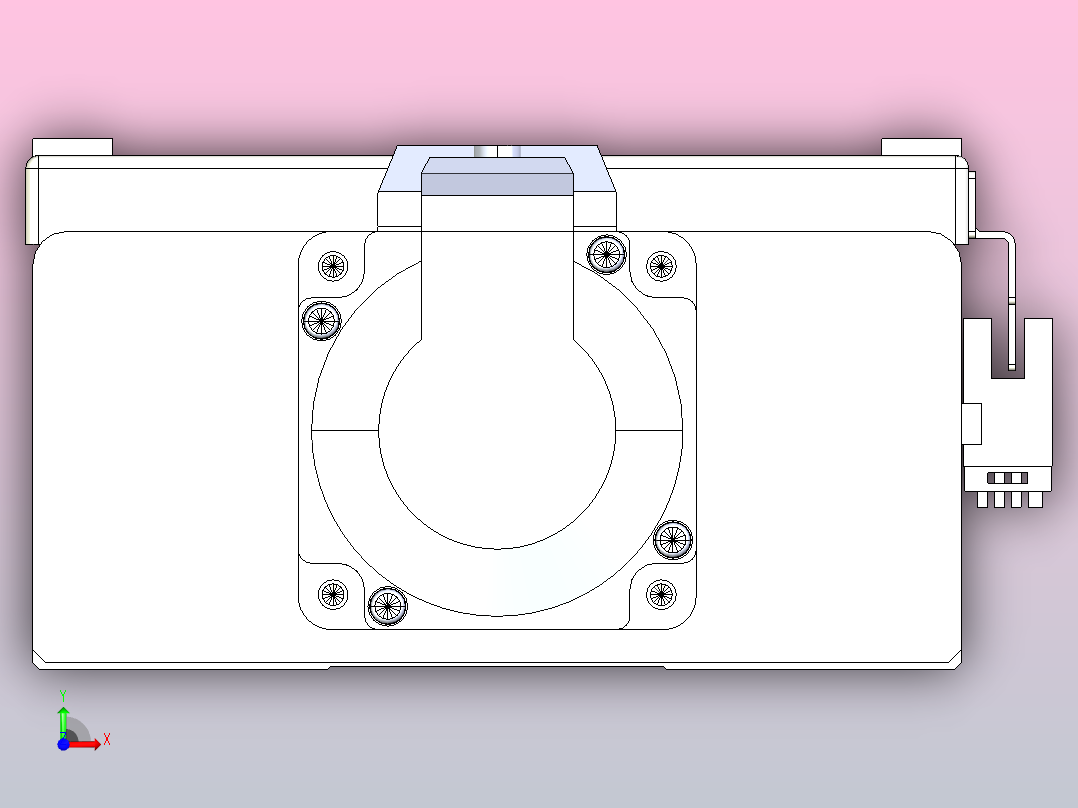 滚珠丝杠直线轴带导轨全封闭TPA-HCR-140D-2010C-L900-M-C-P40-N3前视图