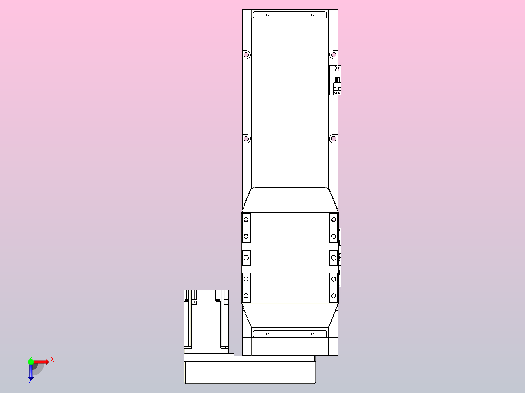 滚珠丝杠直线轴内置导轨TPA-GCR-170-2510C-L300-MR-M75-N3俯视图