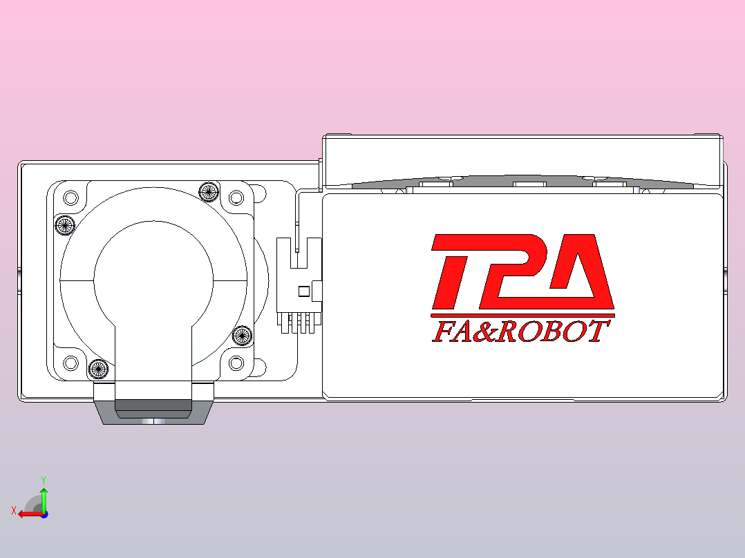 滚珠丝杠直线轴带导轨全封闭TPA-HCR-120D-1610C-L250-MR-Y-P40-N3后视图