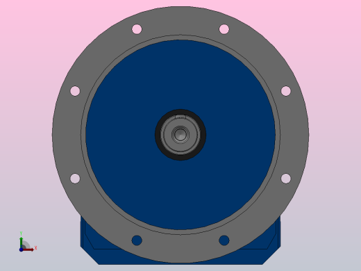 RF97法兰轴伸式安装斜齿轮减速机RF97-Y0.37-8P-71-M1-0°-Φ450前视缩略图