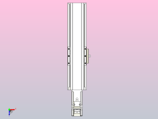 日规模组半封闭丝杆TPA-HNR-65S-1610C-L100-M-Y-P20-N3俯视缩略图