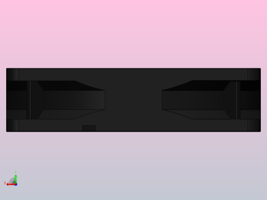 80mm电脑风扇3D模型后视缩略图