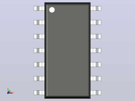 106x SOIC 封装（小外形集成电路）SOIC127P600X180-14N前视缩略图