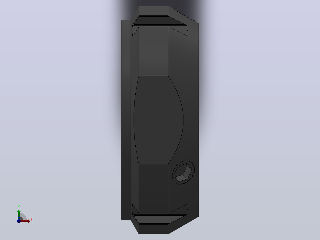 NFA斜角锁紧螺母[NFA M40×1.5]前视图