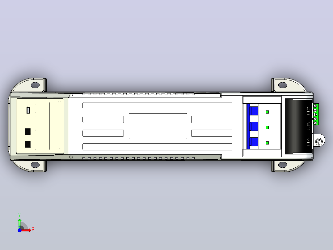 BAGB 450-25(10&amp;15)智能组合式低电压并联电容器三维模型202202前视图
