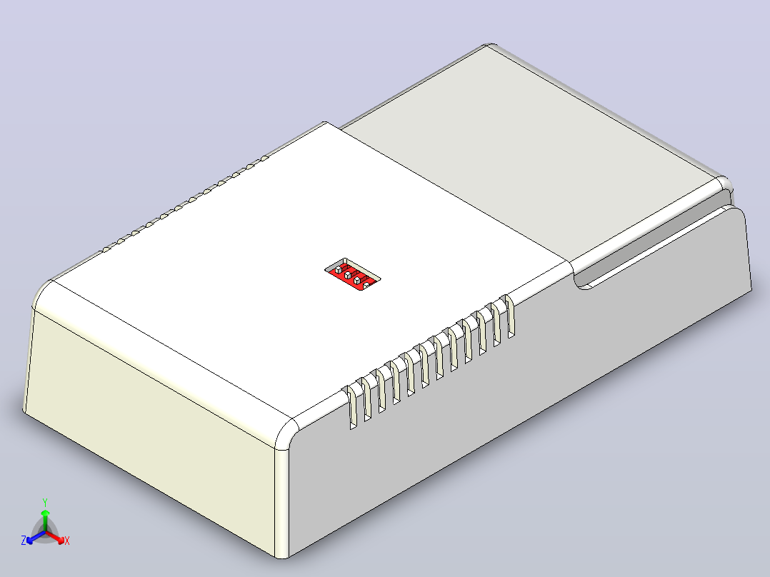 壁架C650-421100DB-FLED电子回路控制装置主视图