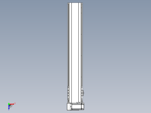 皮带直线轴半封闭可选导轨TPA-HNB-140D-120-L700-LU-Y-P40-N3俯视缩略图