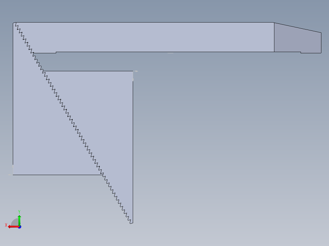 60度垫块和压板组合3D模型后视图
