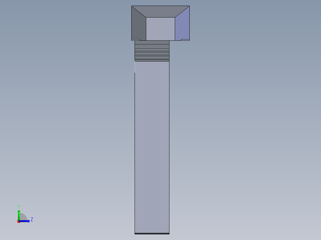 60度垫块和压板组合3D模型左视图