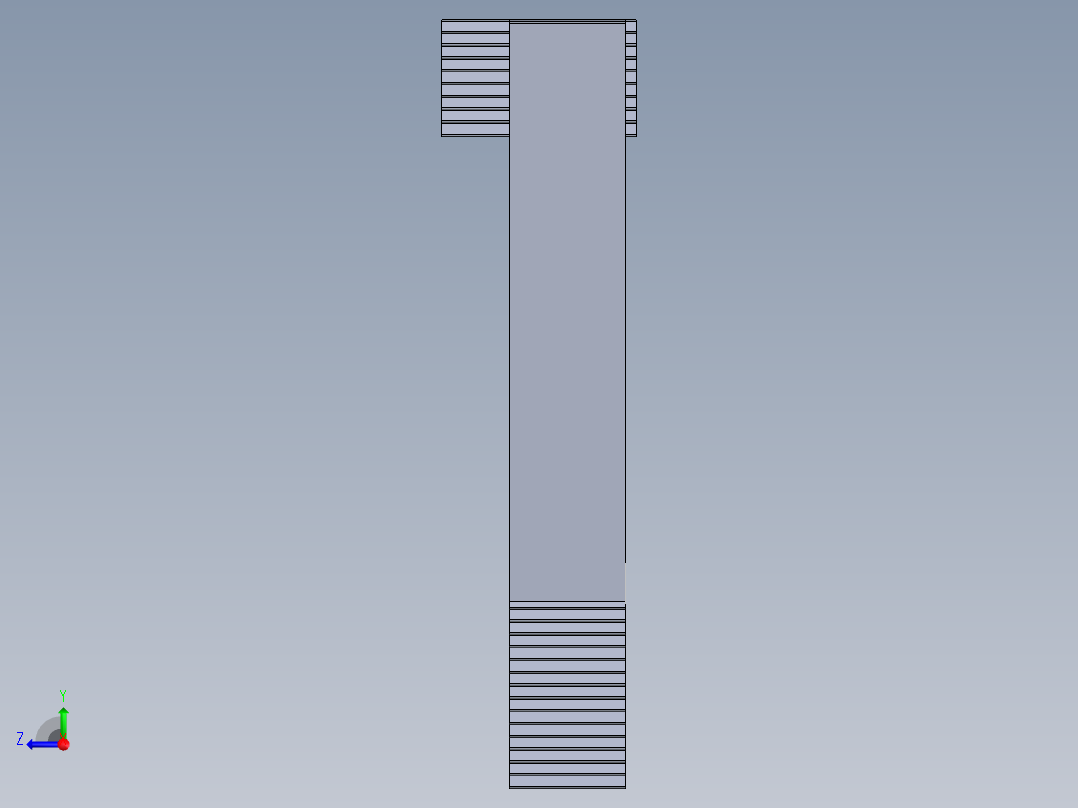 60度垫块和压板组合3D模型右视图