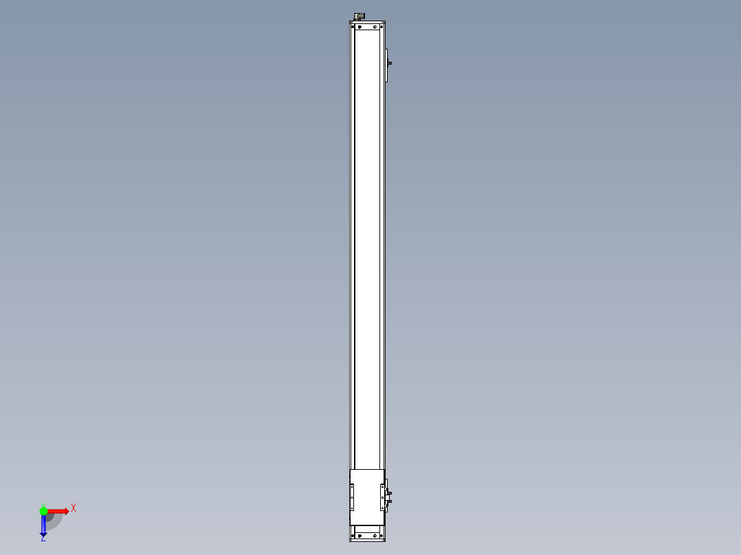Toyo东佑达直线模组-ECH12-1300-BM-100W俯视图