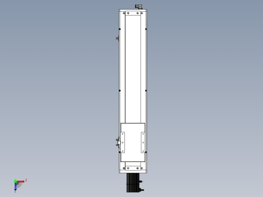 Toyo东佑达直线模组-ECH14-500-BC-200W-C4反俯视缩略图