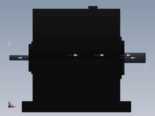 二轴齿轮减速机前视缩略图