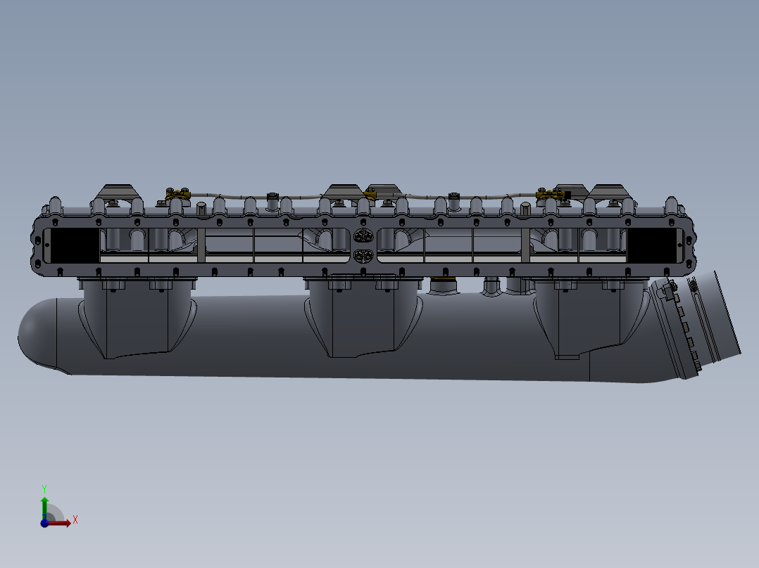 进气歧管组件前视图