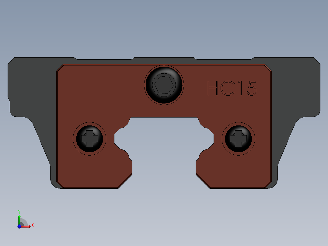 线性导轨前视图