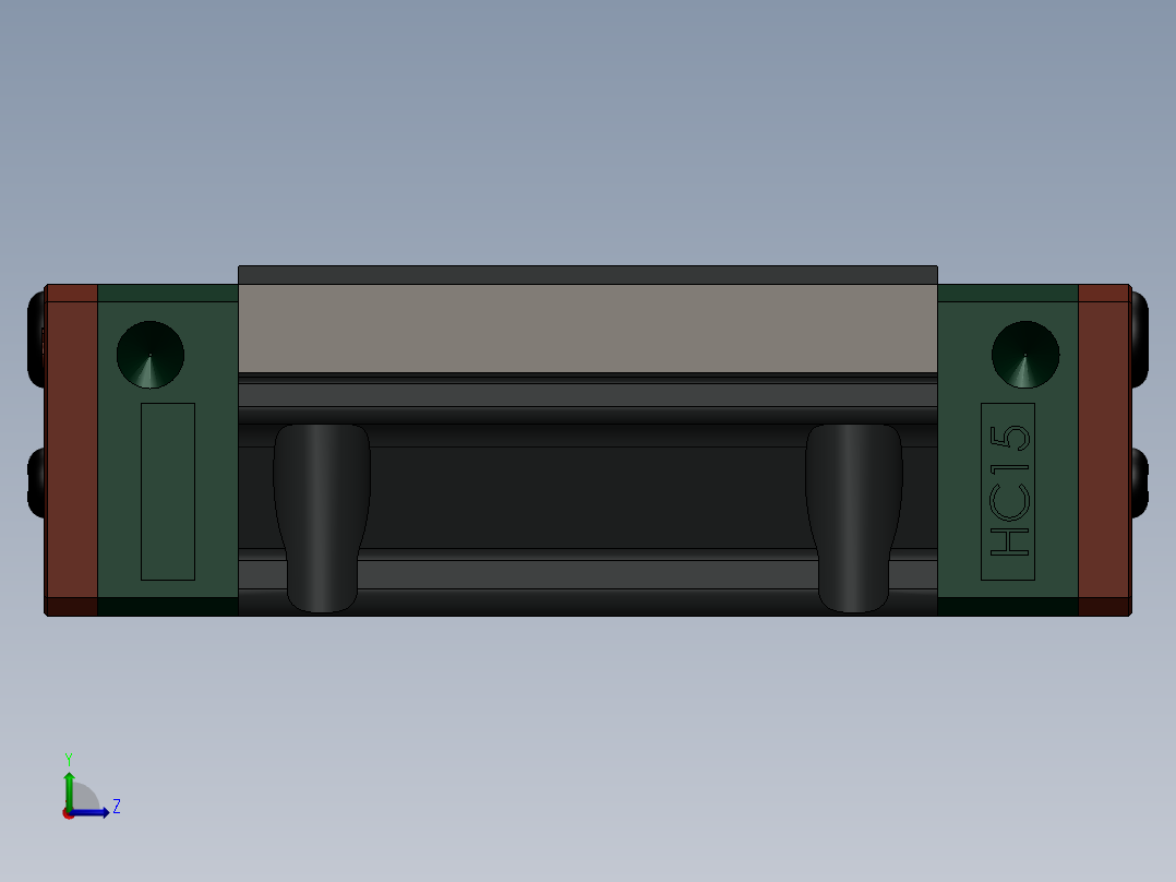 线性导轨左视图