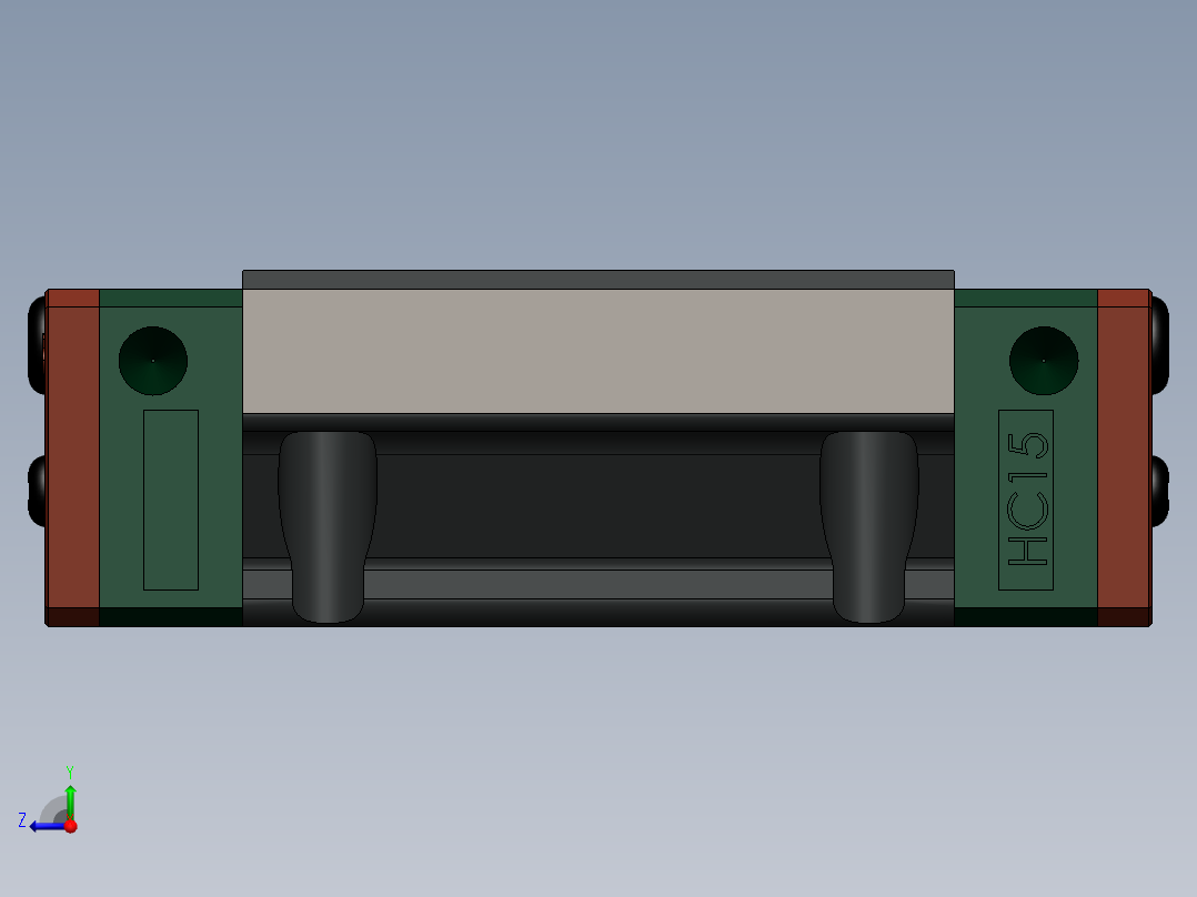线性导轨右视图