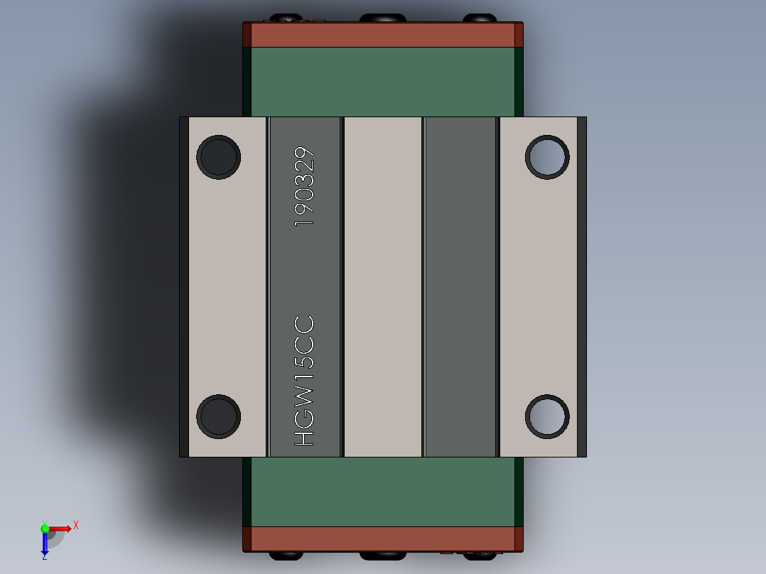 线性导轨俯视图