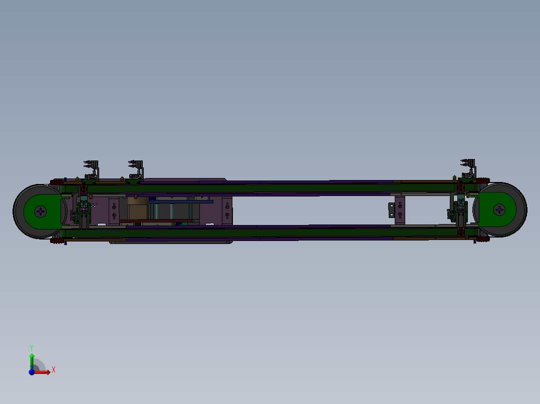 经典的流水线设备前视图