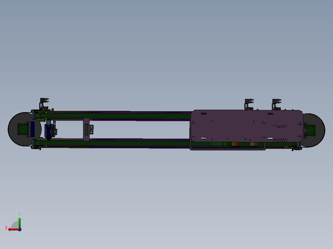 经典的流水线设备后视图