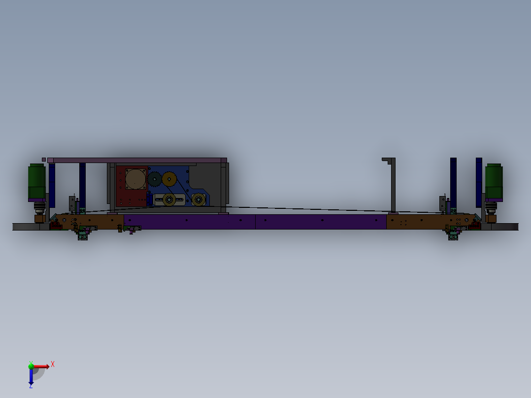 经典的流水线设备俯视图