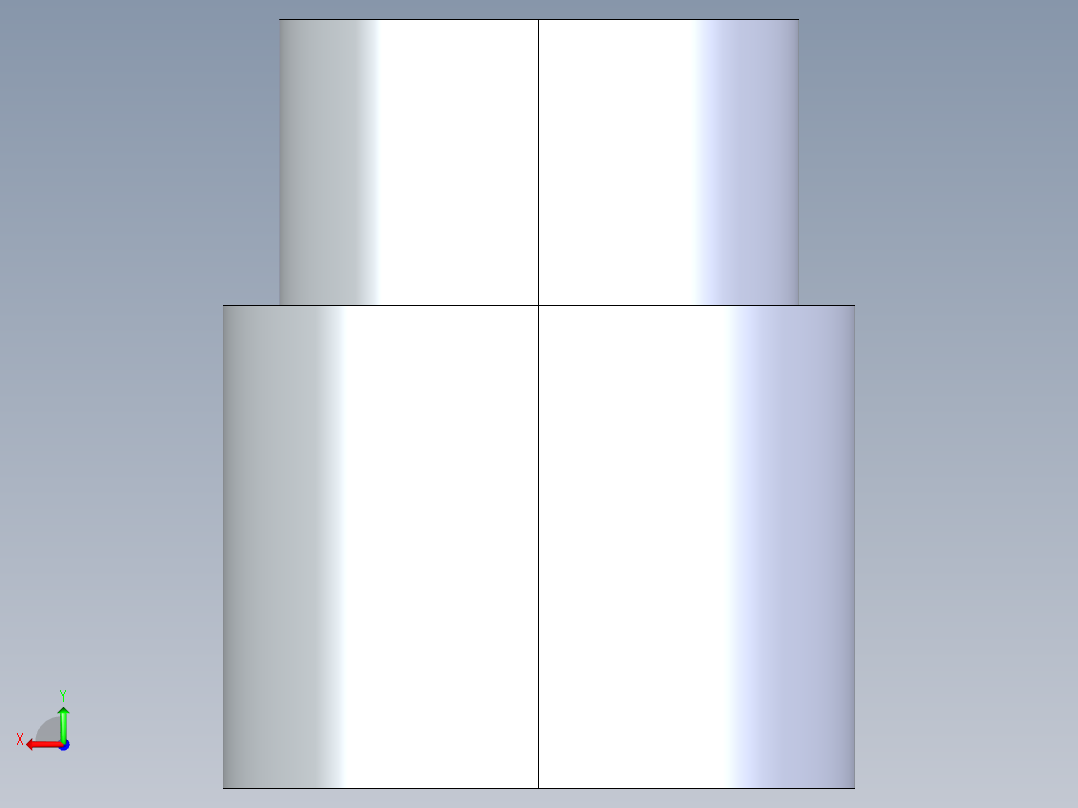 CPVC管件11-Sch80_ReducerCoupling_SxS_9829-131_1in x 0.75in后视图