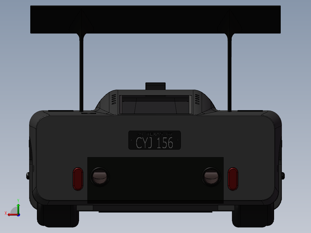 玛莎拉蒂汽车后视图