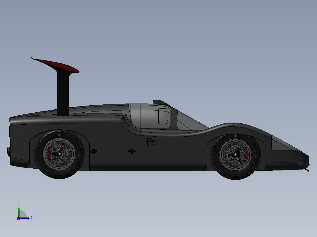 玛莎拉蒂汽车左视图