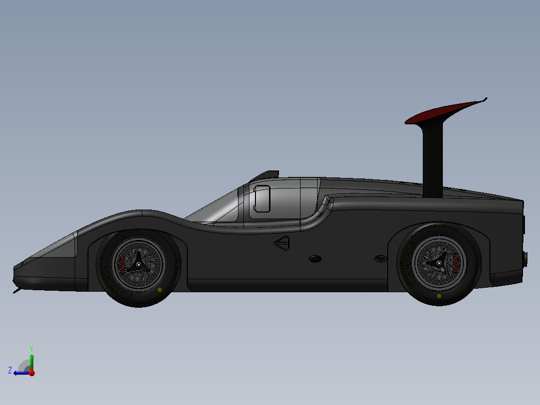 玛莎拉蒂汽车右视图