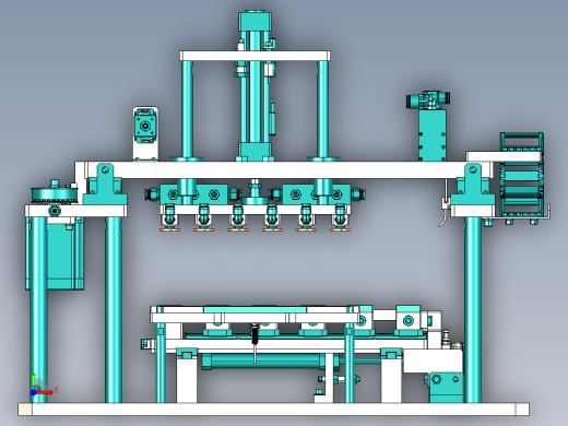 XY双向两点位置变距机构前视缩略图