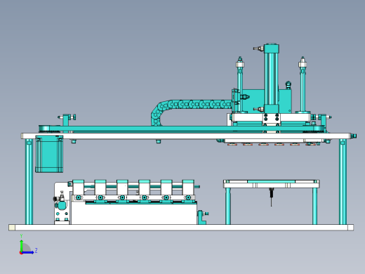 XY双向两点位置变距机构左视缩略图