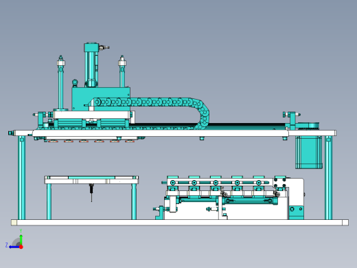XY双向两点位置变距机构右视缩略图