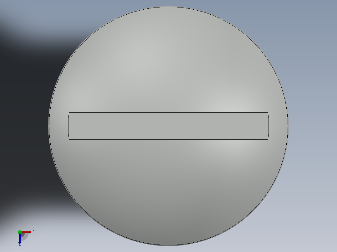 紧固件-0.3125 Truss Slot Bolt俯视图