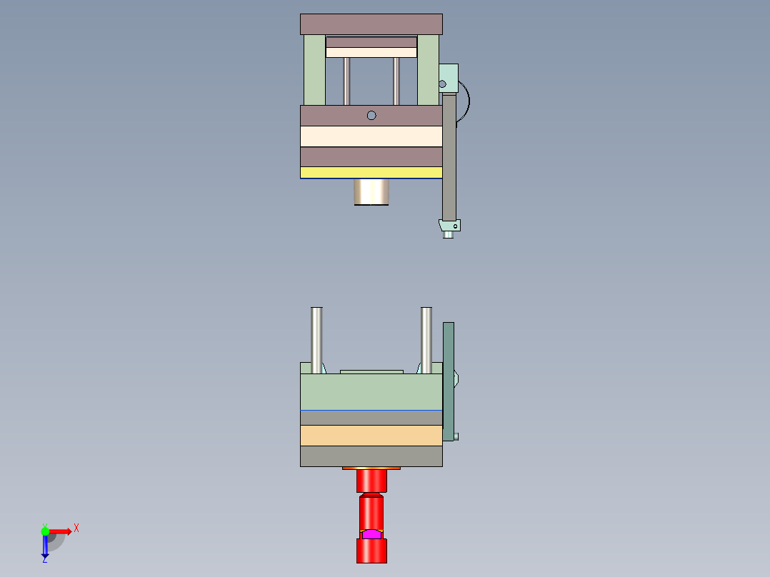 njection-jar-mold-with-slider-system-1俯视图
