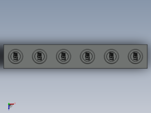 乐高机械组积木（横梁）-389402 Old Grey Technic Brick 1 x 6 with Holes俯视缩略图