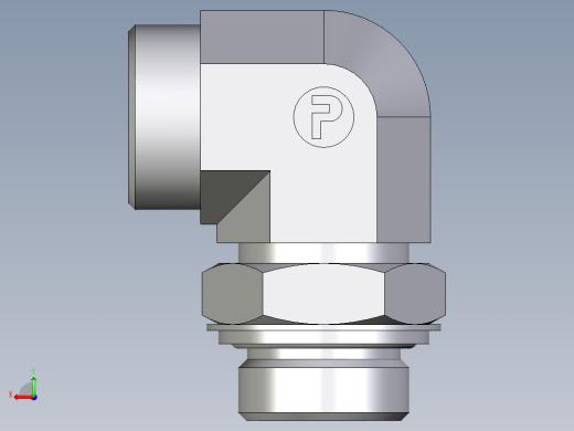 卡套式工业通用硬管接头EO_Adjustable_Locknut_elbow_WEE28LROMDCF后视缩略图