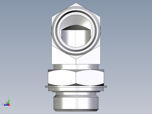 卡套式工业通用硬管接头EO_Adjustable_Locknut_elbow_WEE28LROMDCF右视缩略图