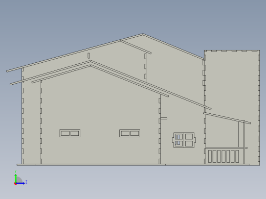 房子左视缩略图