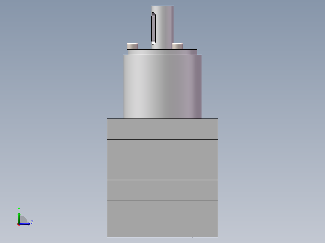 49.20CC齿轮计量泵左视图