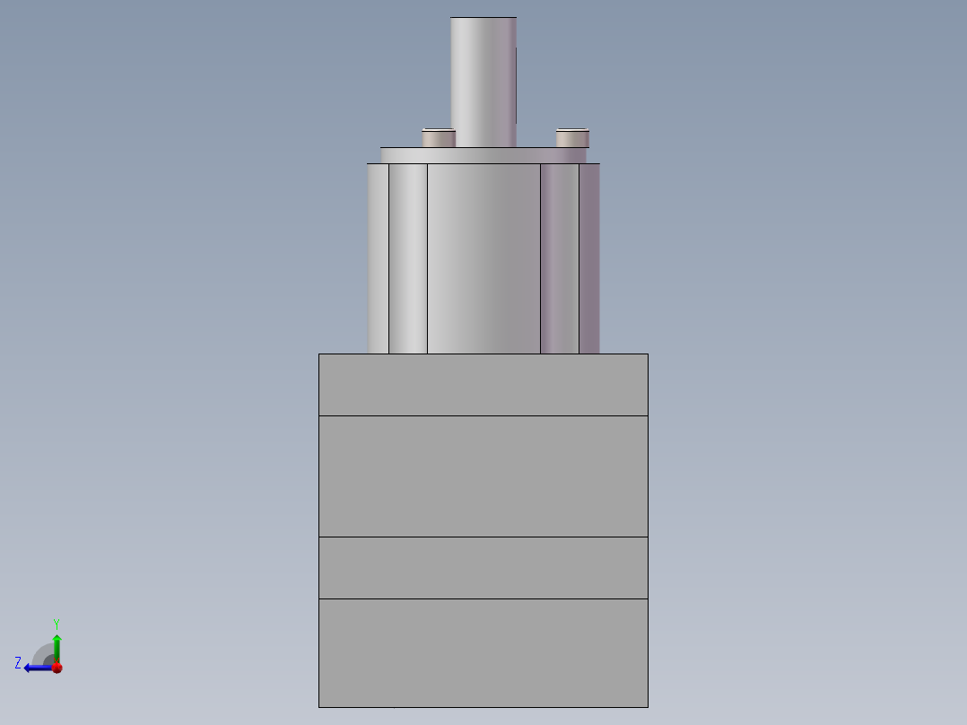 49.20CC齿轮计量泵右视图