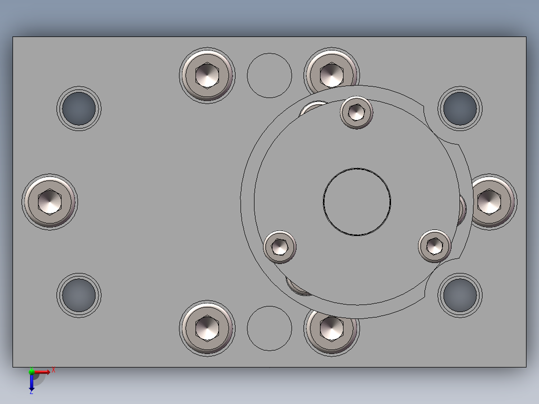 49.20CC齿轮计量泵俯视图