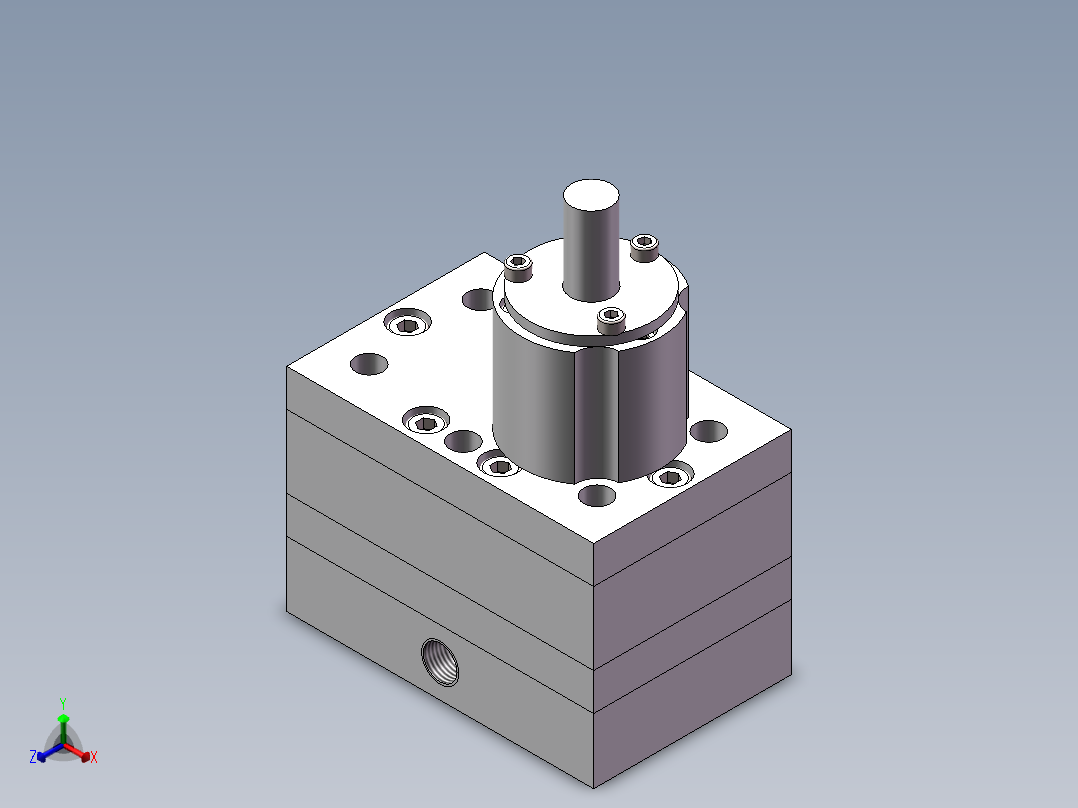 49.20CC齿轮计量泵正等轴测图
